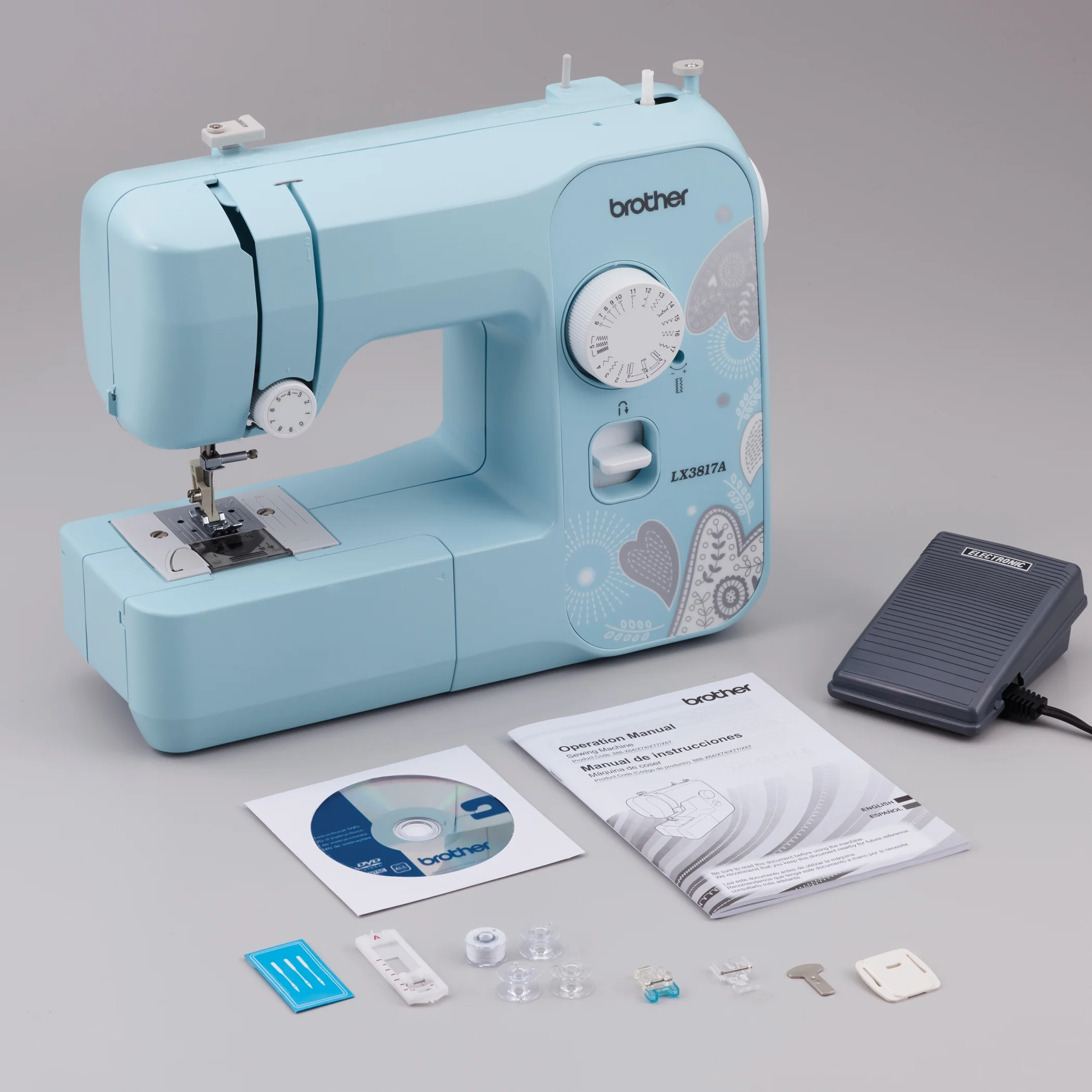Brother LX3817 - Beginner Sewing Machine, 17 Stiches