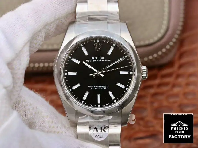 Rolex Oyster Perpetual 114300 39mm AR Factory Black Dial