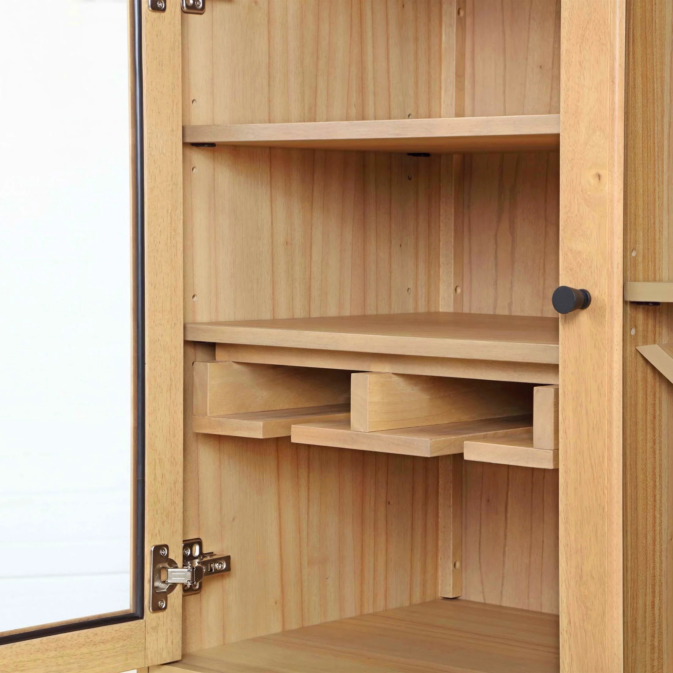 Better Homes & Gardens Aster Bar Cabinet with Drawer, Solid Wood Frame, Natural Oak Finish, by Dave & Jenny Marrs