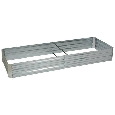 Ironton Galvanized Steel Raised Garden Bed 8ft x 3ft Outdoor Planter Box Patio Planting Bed for Vegetable and Flower Gardens