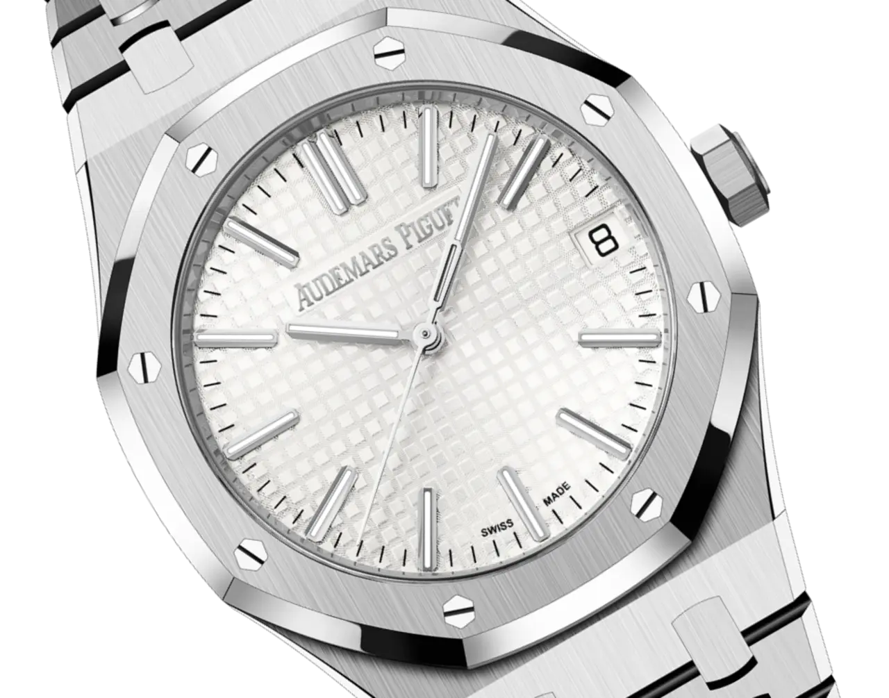 【Super Clone】Audemars Piguet ROYAL OAK Silver-Toned Dial 41mm 15510ST.OO.1320ST.03