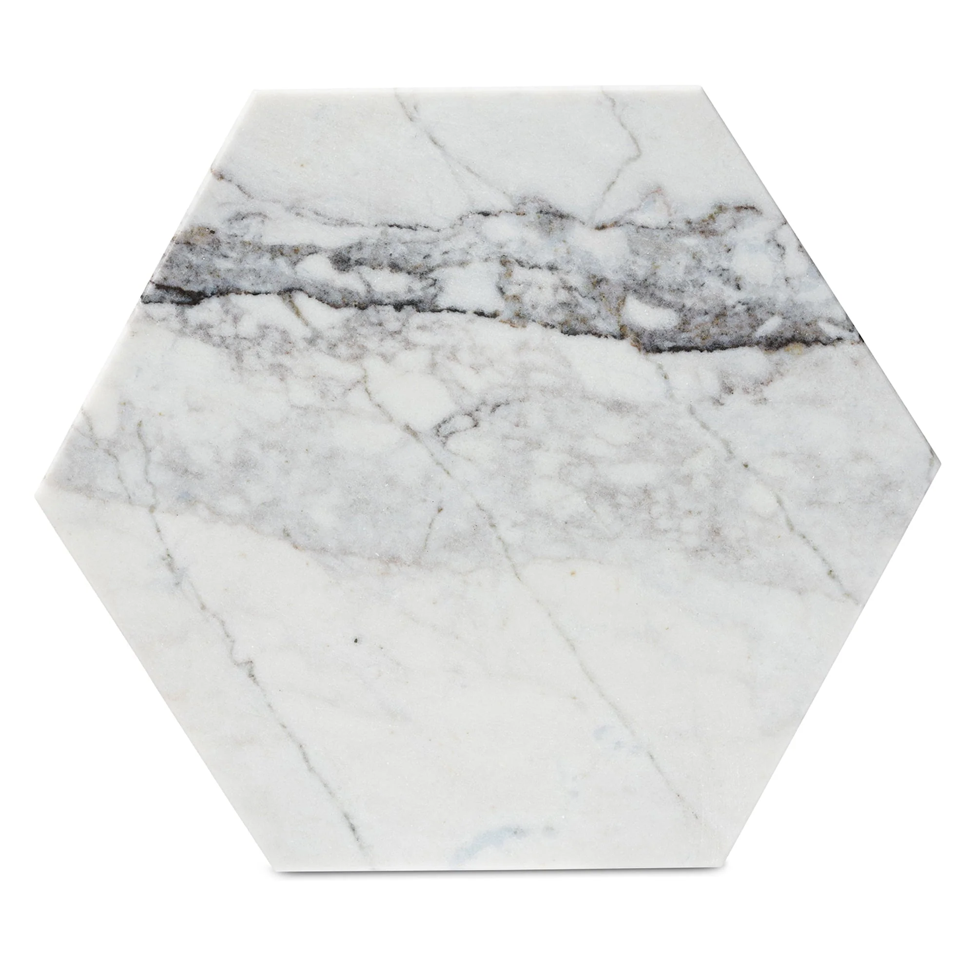 Baxton Studio Kalena Modern and Contemporary Gold Metal End Table with Marble Tabletop Image 5