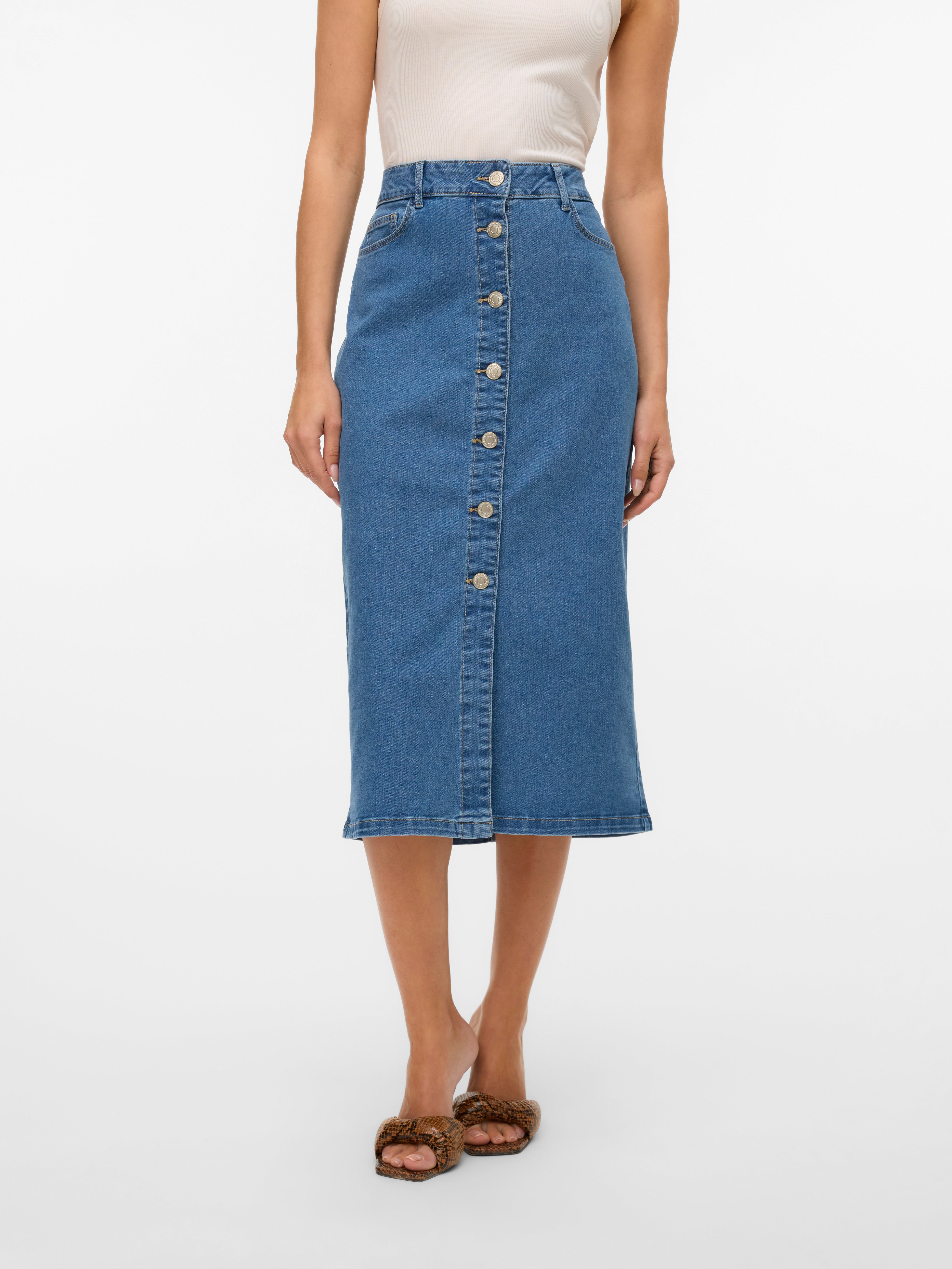 VERO MODA® VMNATTY Mid waist Midi skirt