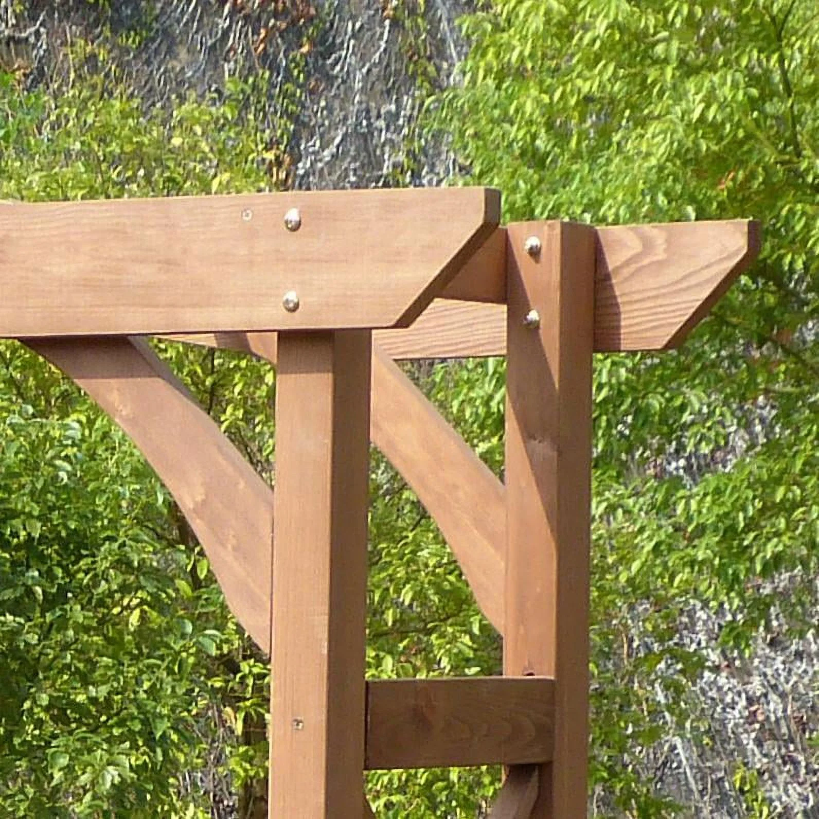 Venice 79.5" Wood Arbor Brown - Image 2