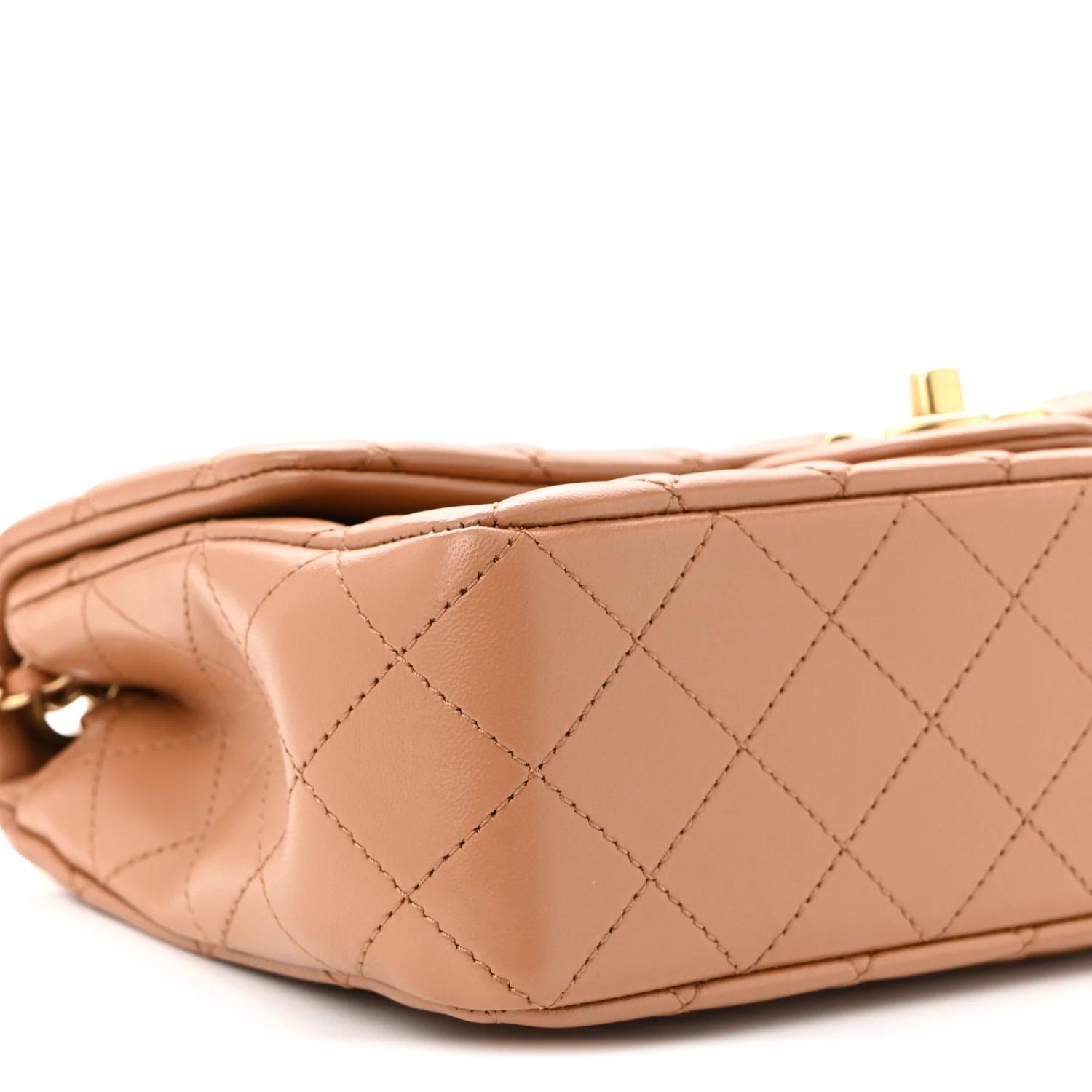 Lambskin Quilted Small CC Crush Flap Brown