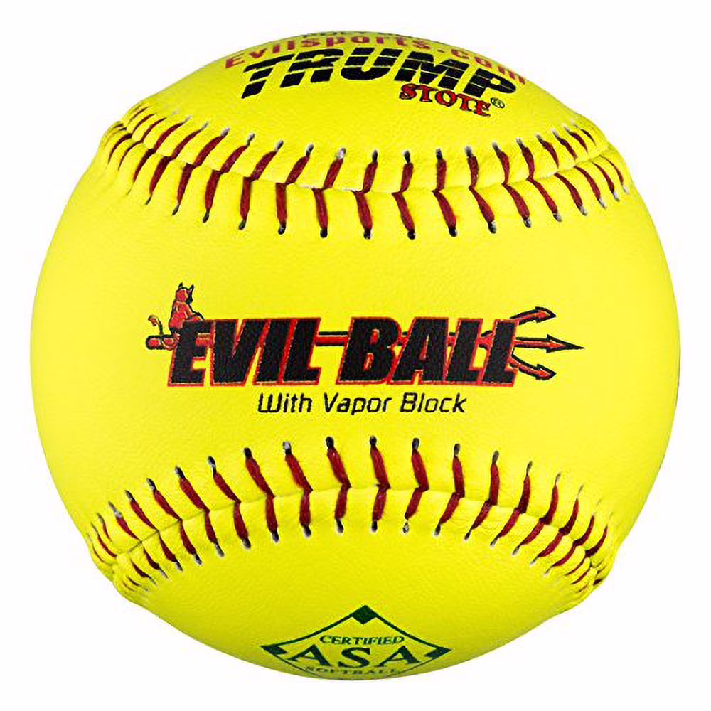 1 Dozen ASA 12" Softballs 52 COR 300 Compression 12 Balls (MP-Evil-RP-ASA-Y)