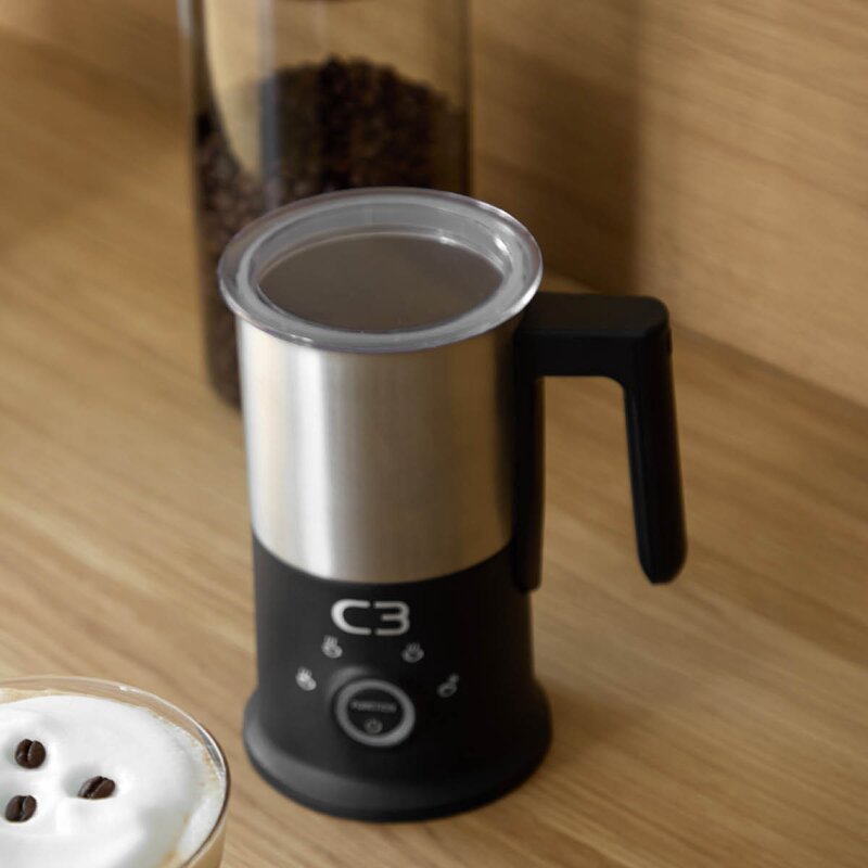 Design melkeskummer MF700 240/115 ml børstet stål