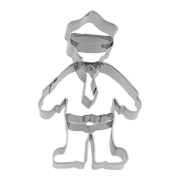Cookie Cutters pepperkakeform politi 8 cm rustfritt stål