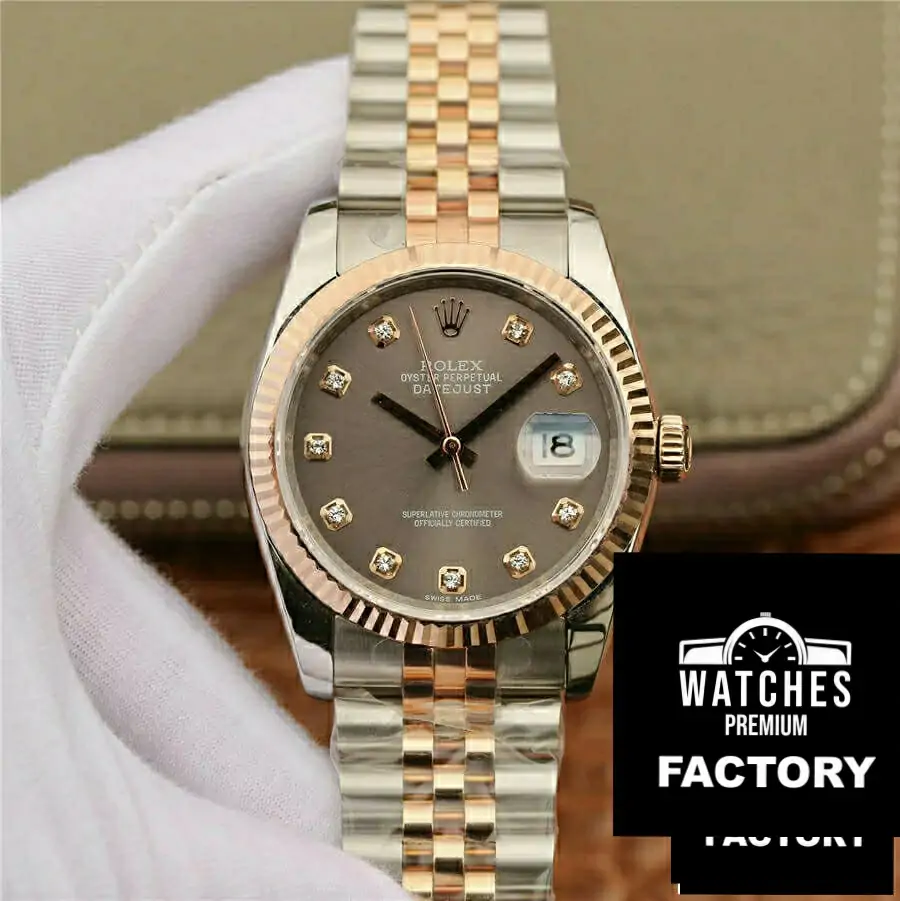 Rolex Datejust 116231 GM Factory Diamond-Set Bezel