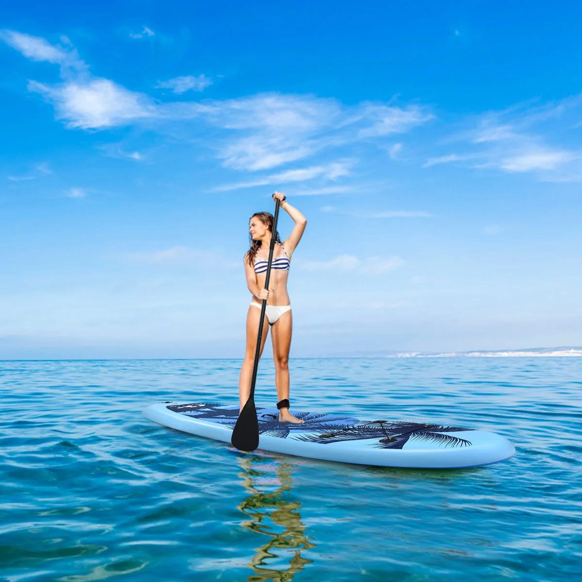 10' Inflatable Stand Up Paddle Board 6.5” Thick SUP with Premium Accessorie - Image 5