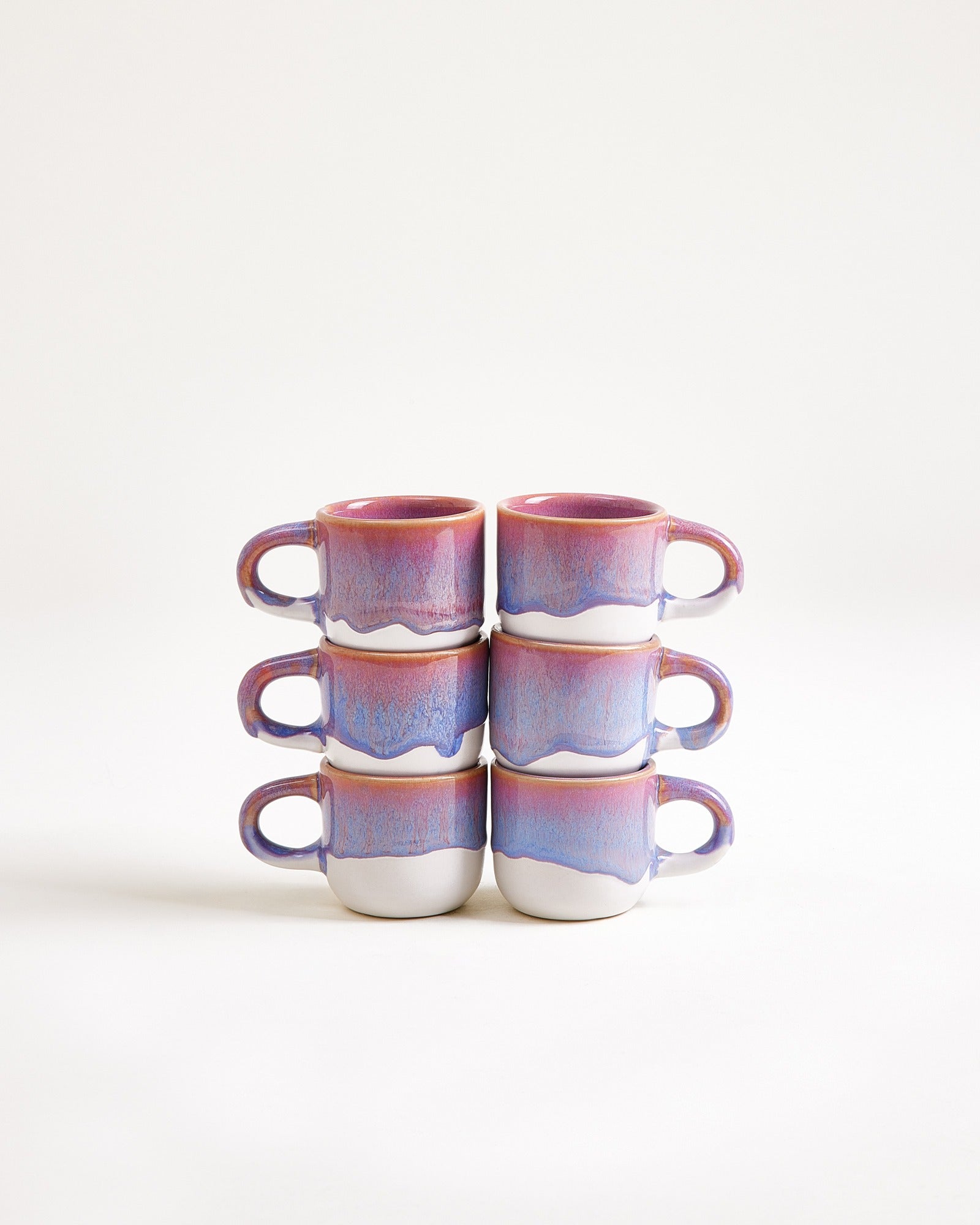 COIMBRA - ESPRESSO MUG PURPLE SET OF 6