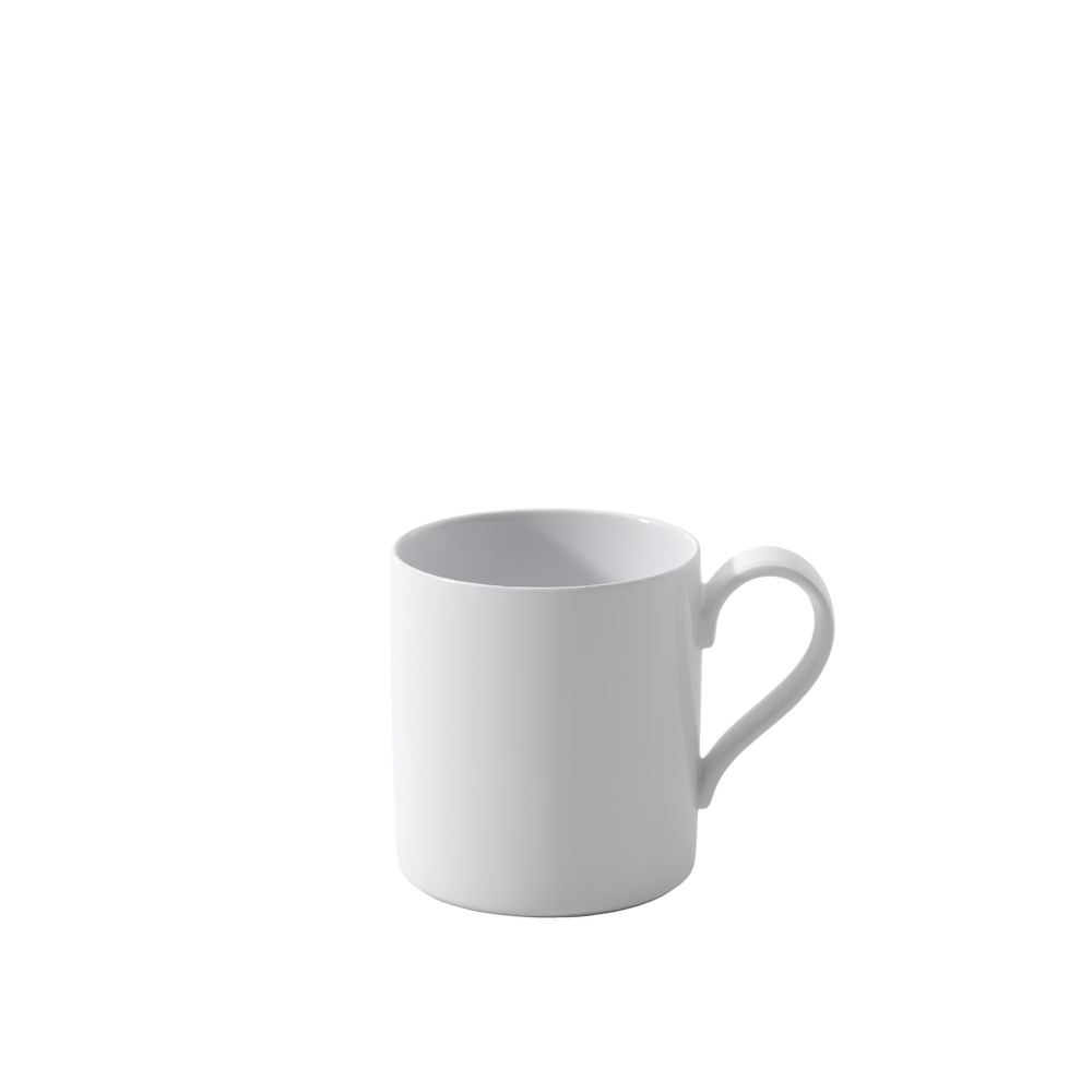 Modern Grace Coffee cup - White, 5.8 oz, Premium Bone Porcelain