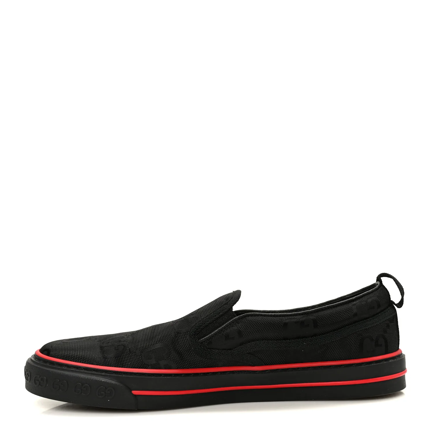 GG Nylon Mens 1977 Tennis Slip On Sneakers 8.5 Black