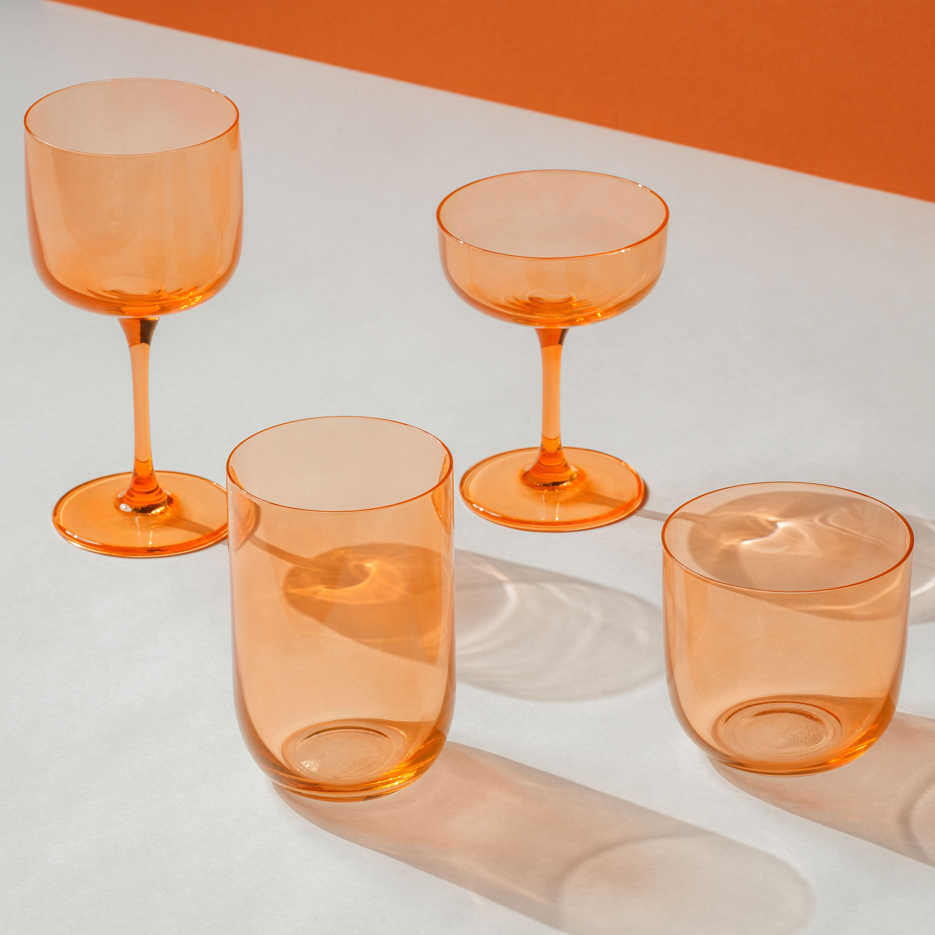 Like Glass Wine glass - Orange, 6.8 oz, crystal glass