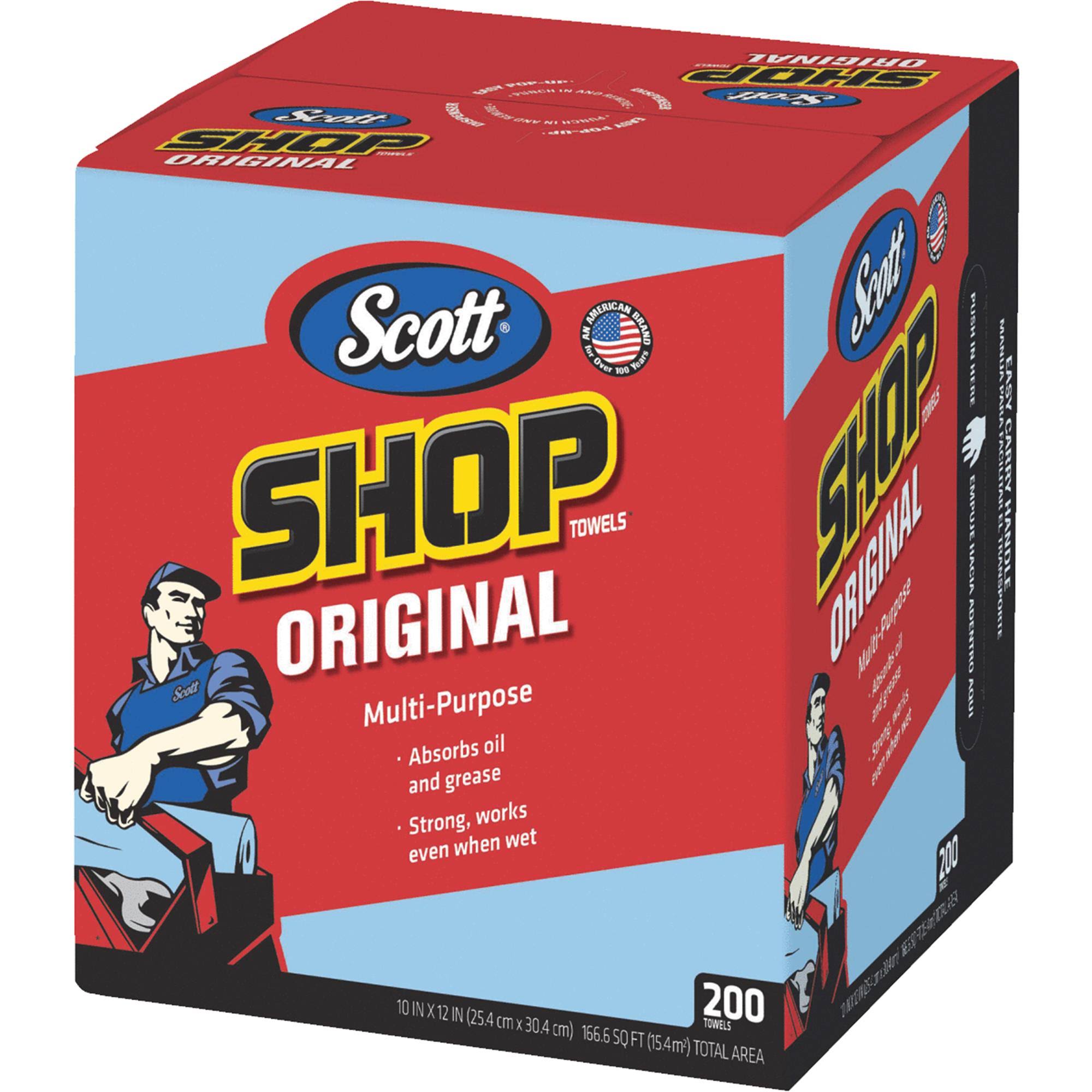 Scott Shop Towels, Blue - 200 count