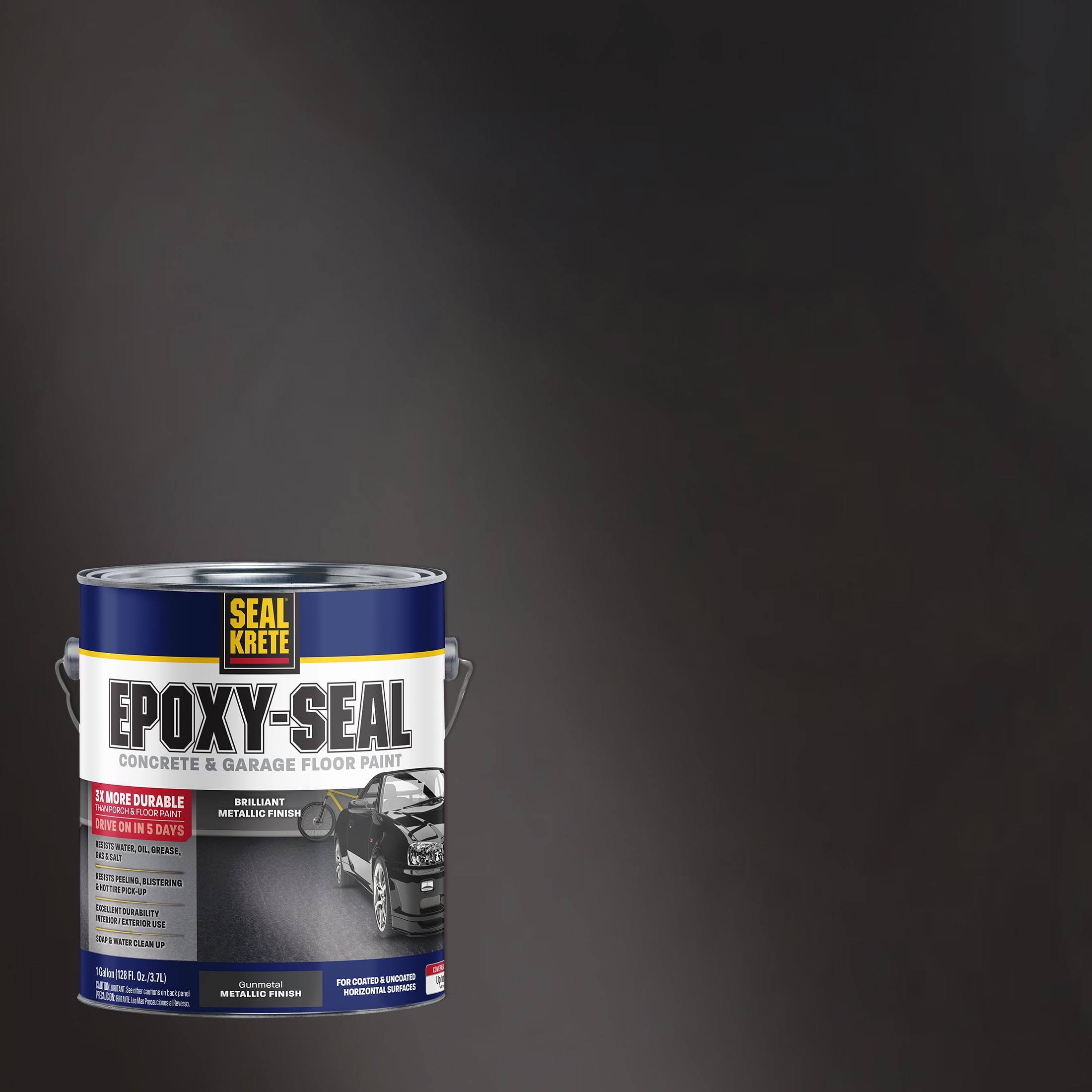 Gunmetal, Seal-Krete Metallic Concrete and Garage Floor Paint, Gallon