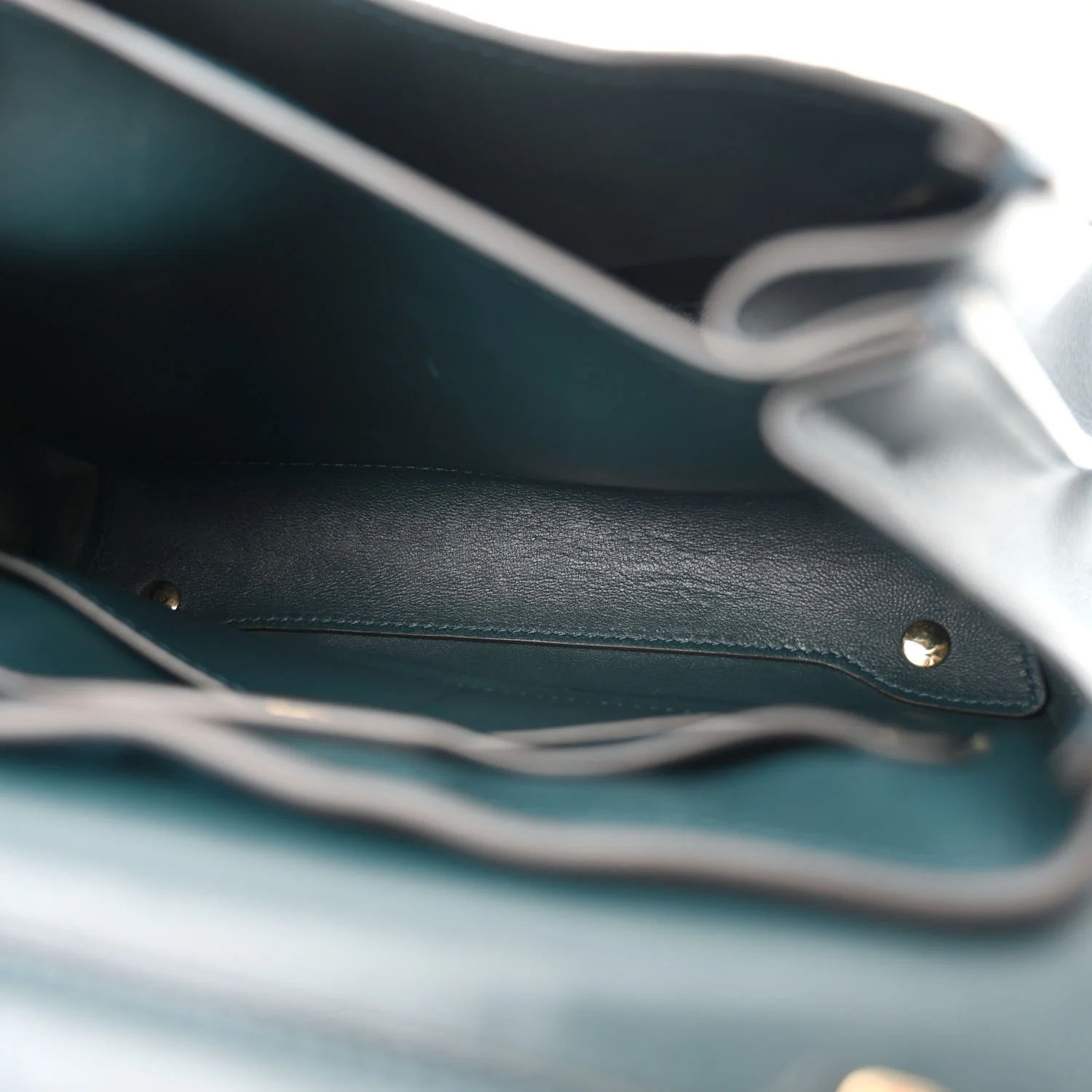 Calfskin Embossed Small Margot Top Handle Divisa Green