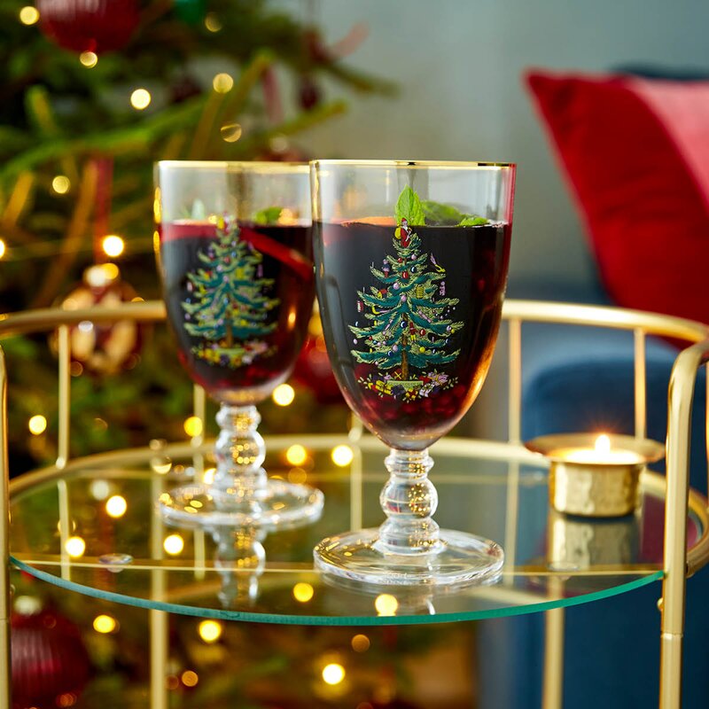 Christmas Tree gobletglass 45 cl 4 stk