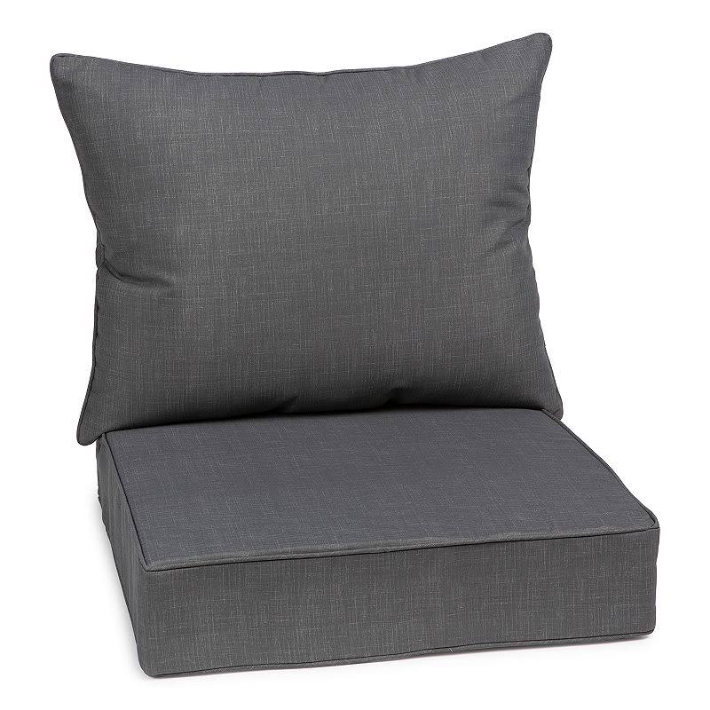 Sonoma Goods for Life Indoor Outdoor Deep Seat Cushion Set Grey