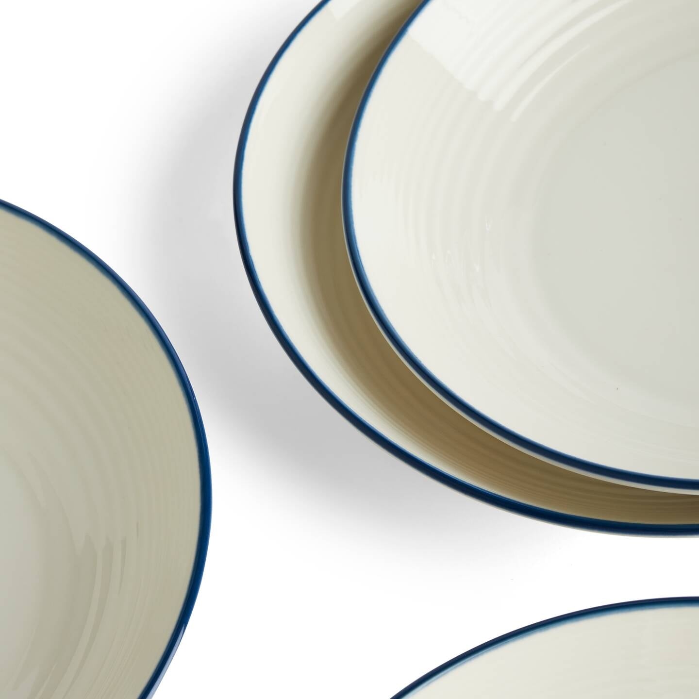 Gordon Ramsay Maze Denim Line Pasta Bowl, Set of 4