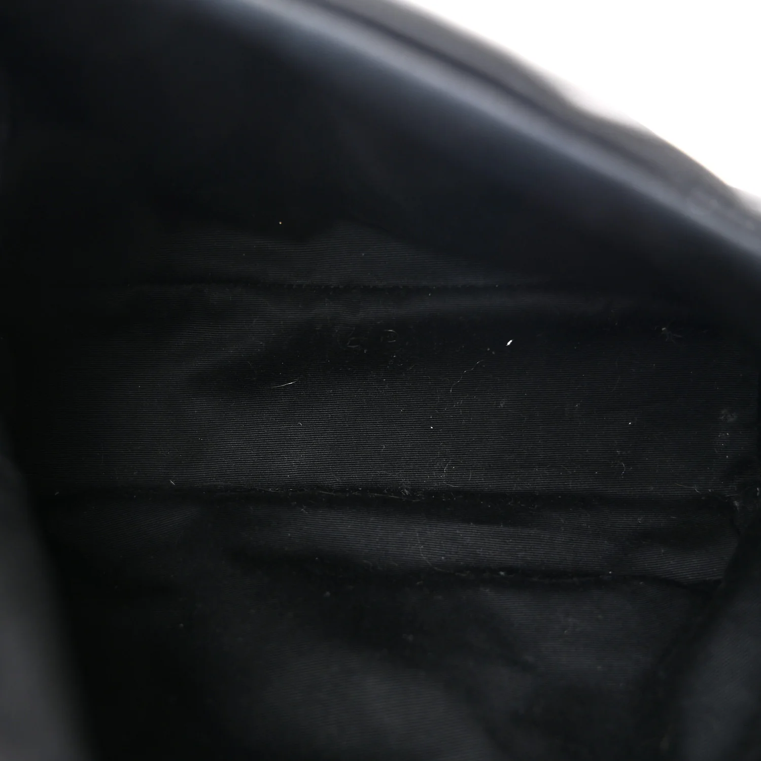 Lambskin Quilted Small Loulou Puffer Monogram Chain Satchel Black