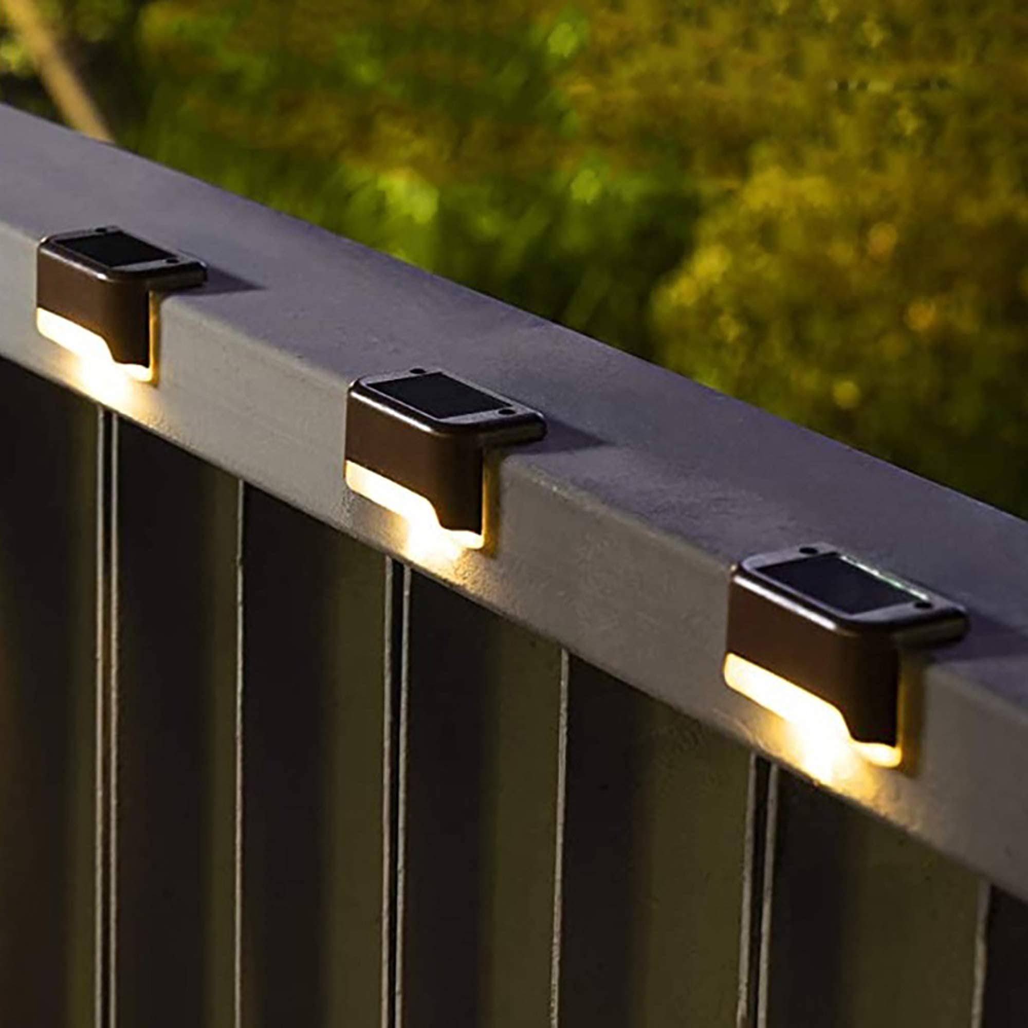 Solpex Solar Deck Lights Outdoor 16 Pack, Solar Step Lights Waterproof LED Solar Lights for Outdoor Stairs, Step , Fence, Yard, Patio, and Pathway
