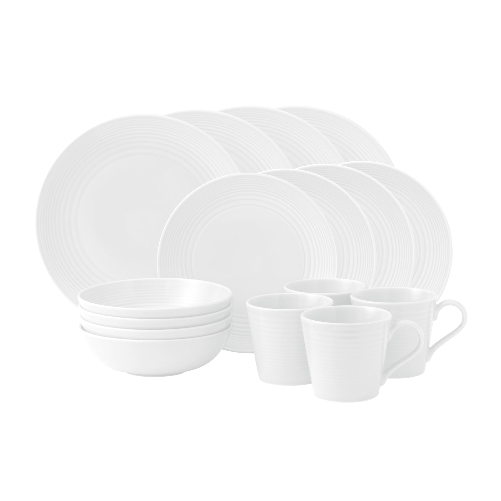 Gordon Ramsay Maze White Dinner Set, 16 piece
