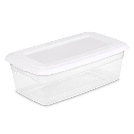 Sterilite 6 Qt./5.7 L Storage Box, White