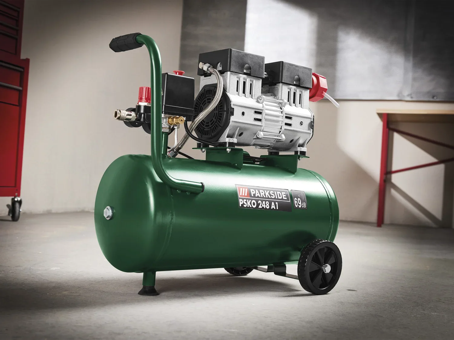 PARKSIDE Compresseur silencieux PSKO 248 A1, 24 L
