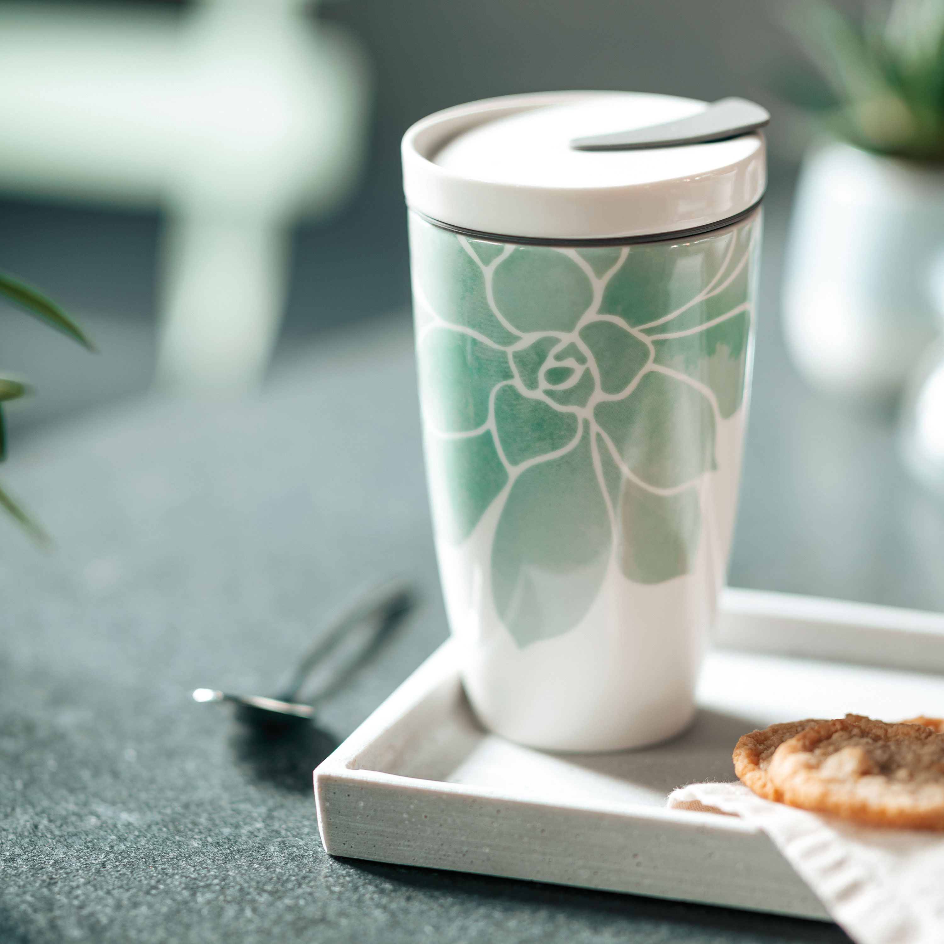To Go Travel coffee mug - Green, 11.9 oz