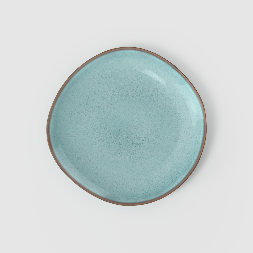 Lave Dinner plate - Blue, 11.1'' x 11.1'', stoneware