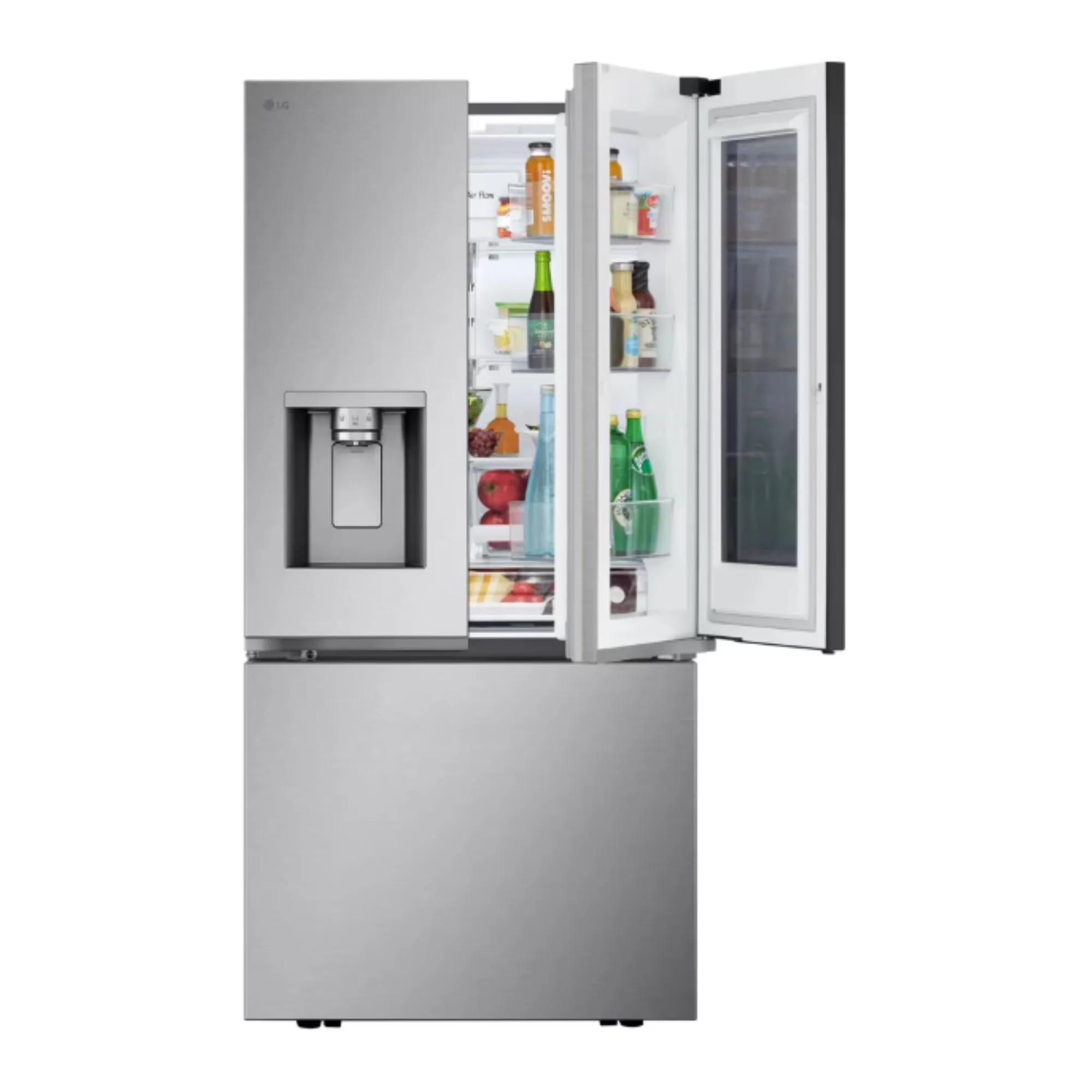 33 Inch Freestanding French Door Smart Refrigerator with 25 Cu. Ft. Capacity in Stainless Steel LF25S6560S - Image 2