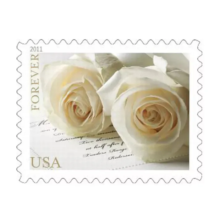 Forever Stamps 2011 Wedding Roses – Wedding Mail. First-Class Postage