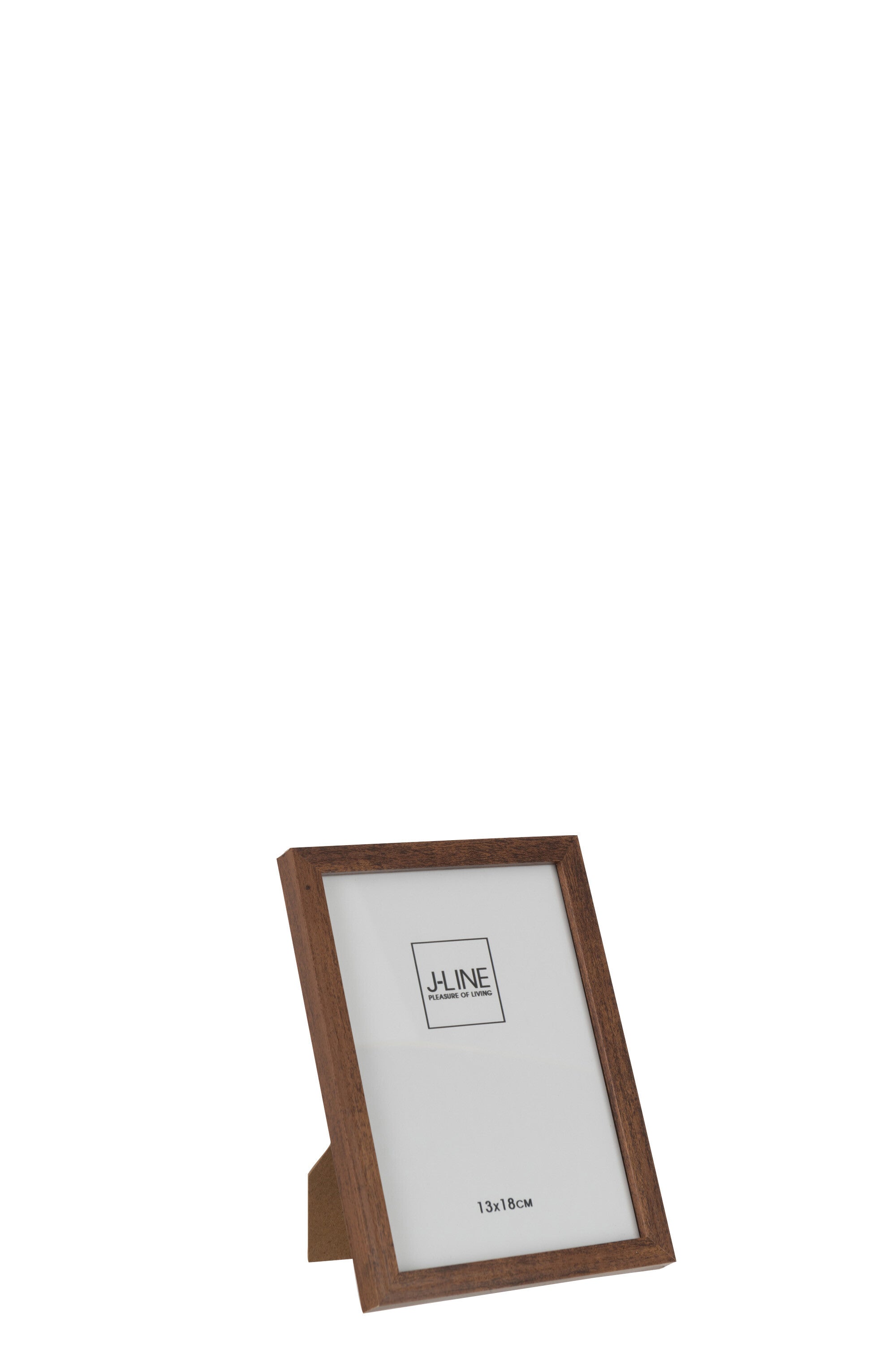 J-Line fotolijst Basic - hout - donkerbruin - small - 2 stuk