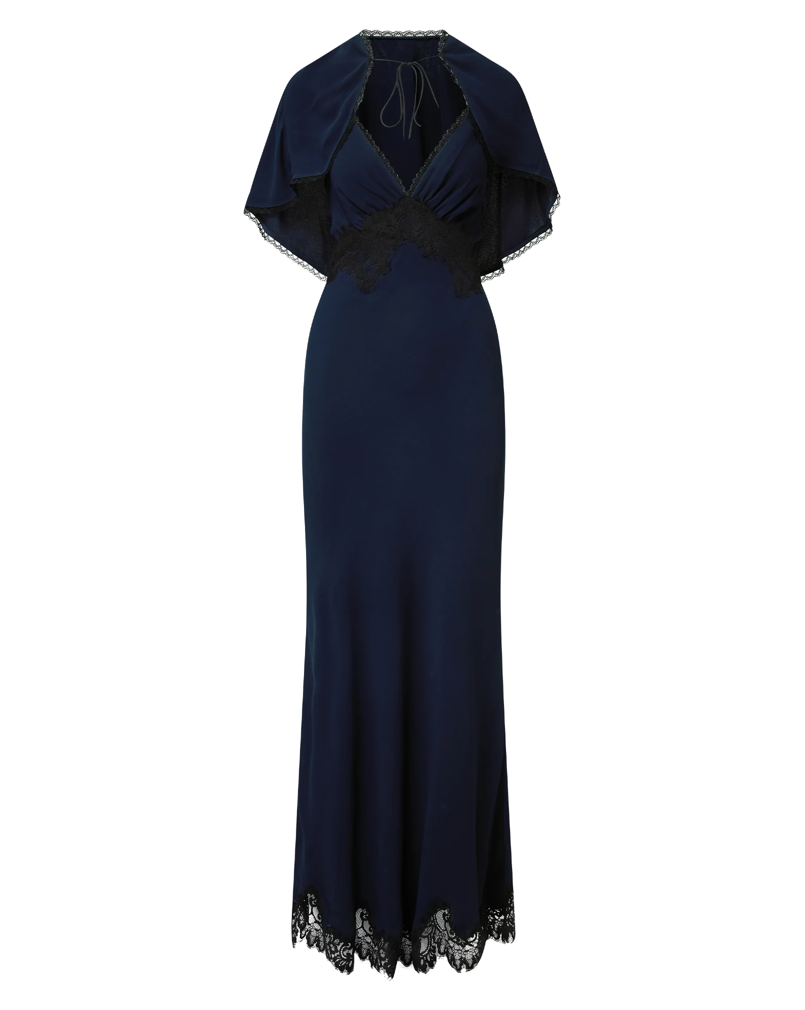 Muriel Lace-Trim Maxi Dress