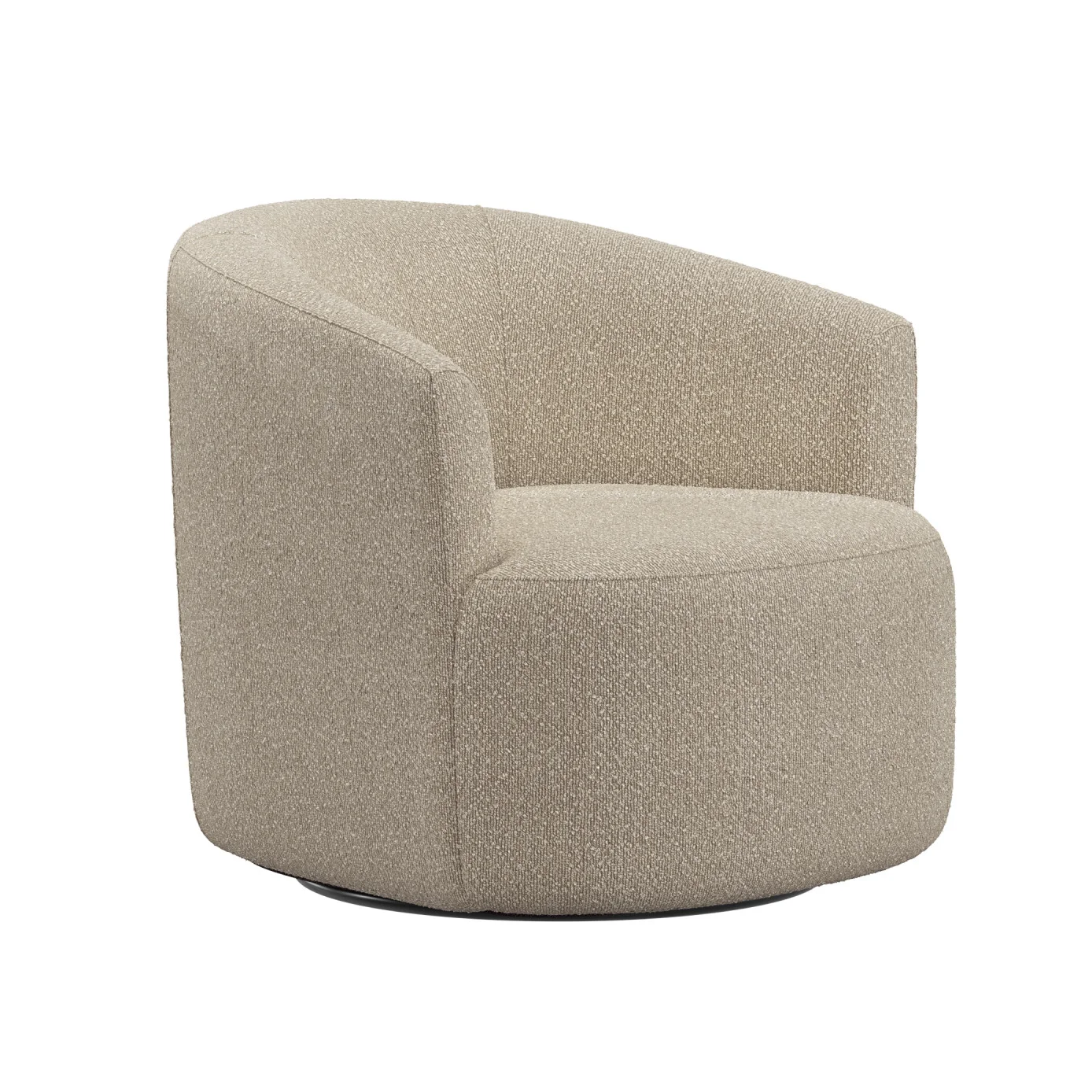 Boucle Swivel Accent Chair, Taupe(Taupe) - Image 7