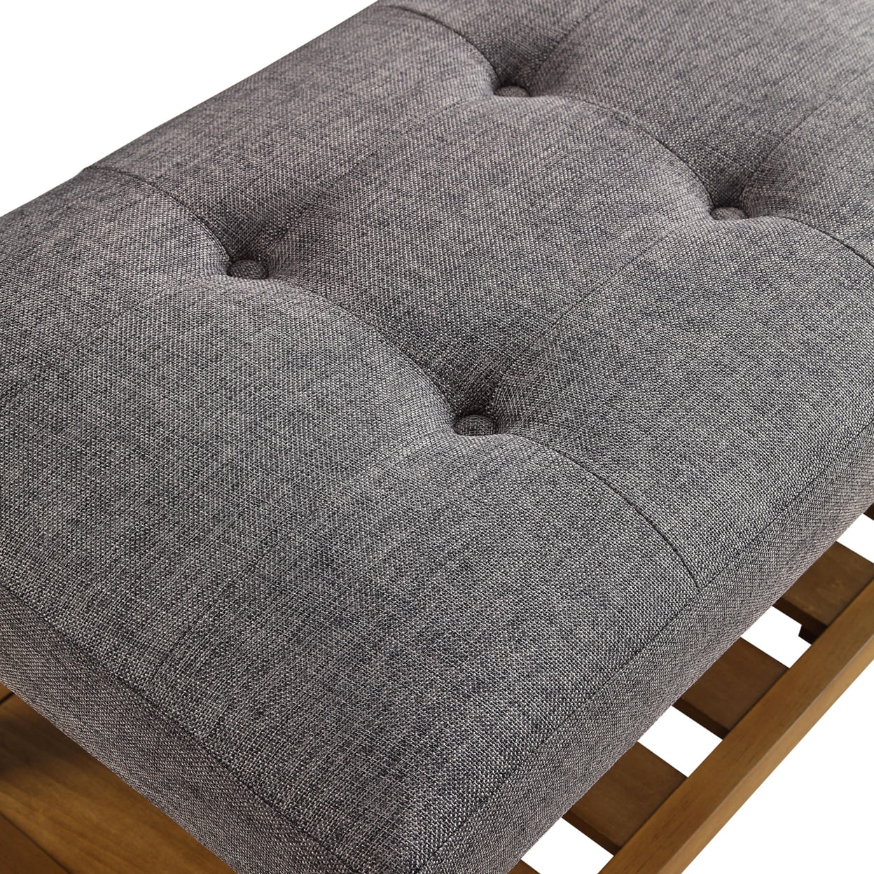 Wooden Bench, Gray  Oak- Saltoro Sherpi(Beige  Oak Brown)
