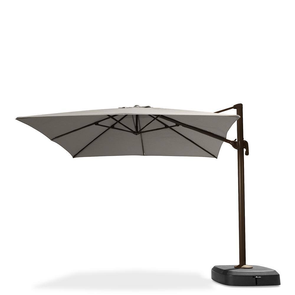 RST Brands Portofino 10' Aluminum Outdoor Resort Umbrella - Dove Gray