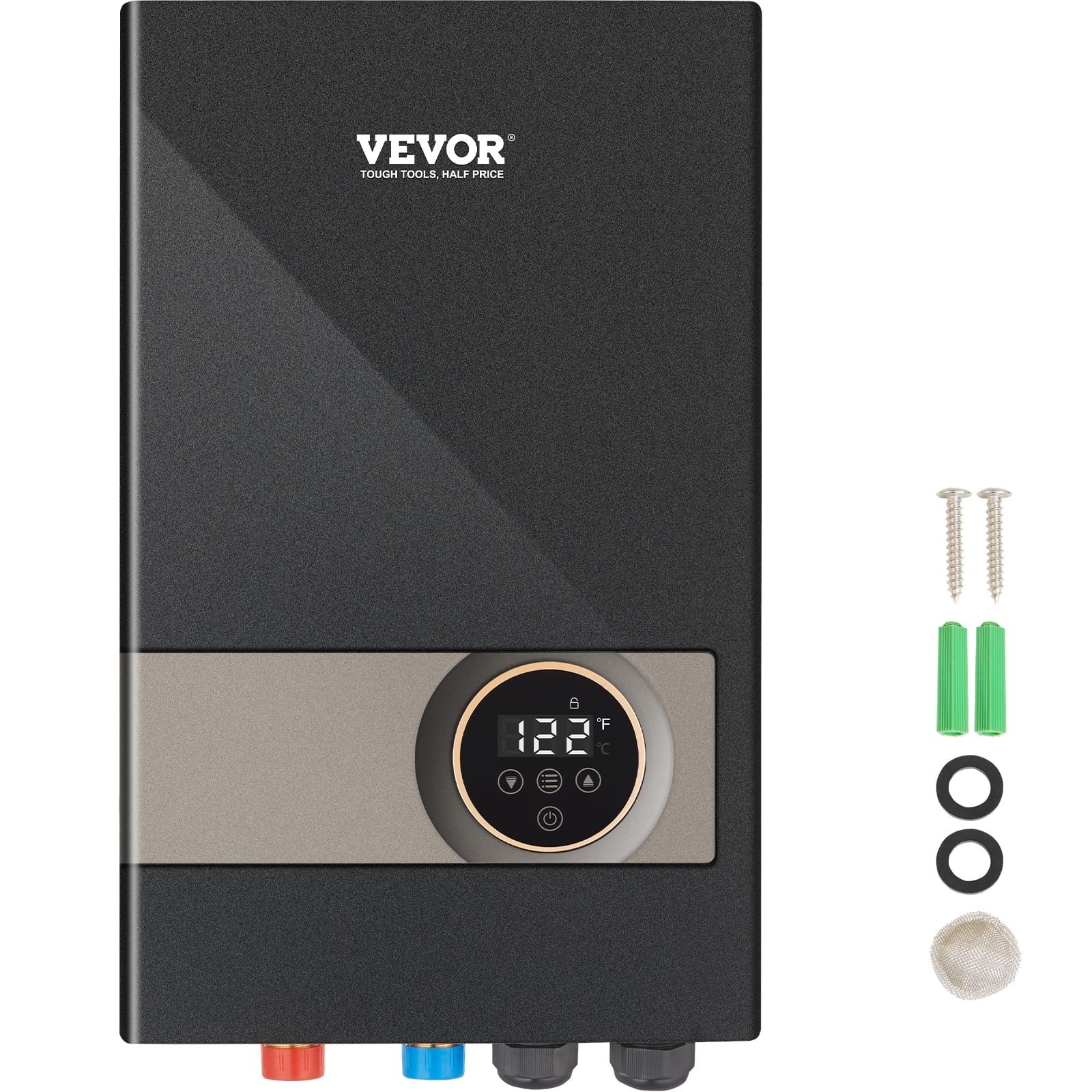 Instant Water Heater, 18kw Electric Tankless Water Boiler, Digital Temperature Display Easy Installation 24-Hour Water Supply, For Kitchen Bathroom Shower Mall Salon Shampoo ETL Listed