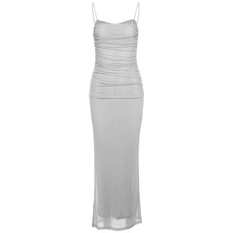 Claire | Robe en Réseau avec Dentelle