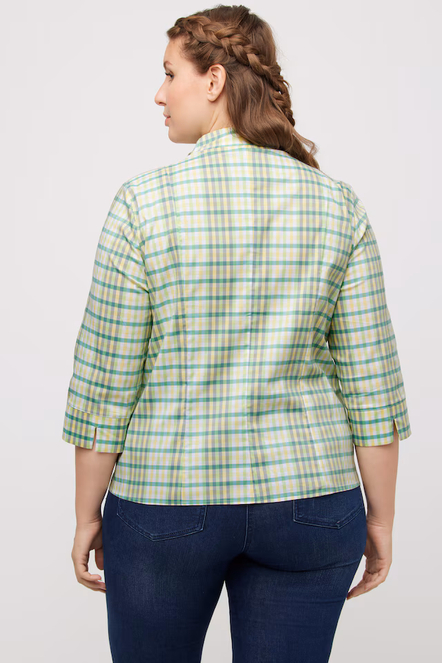 Country Style Plaid Blouse