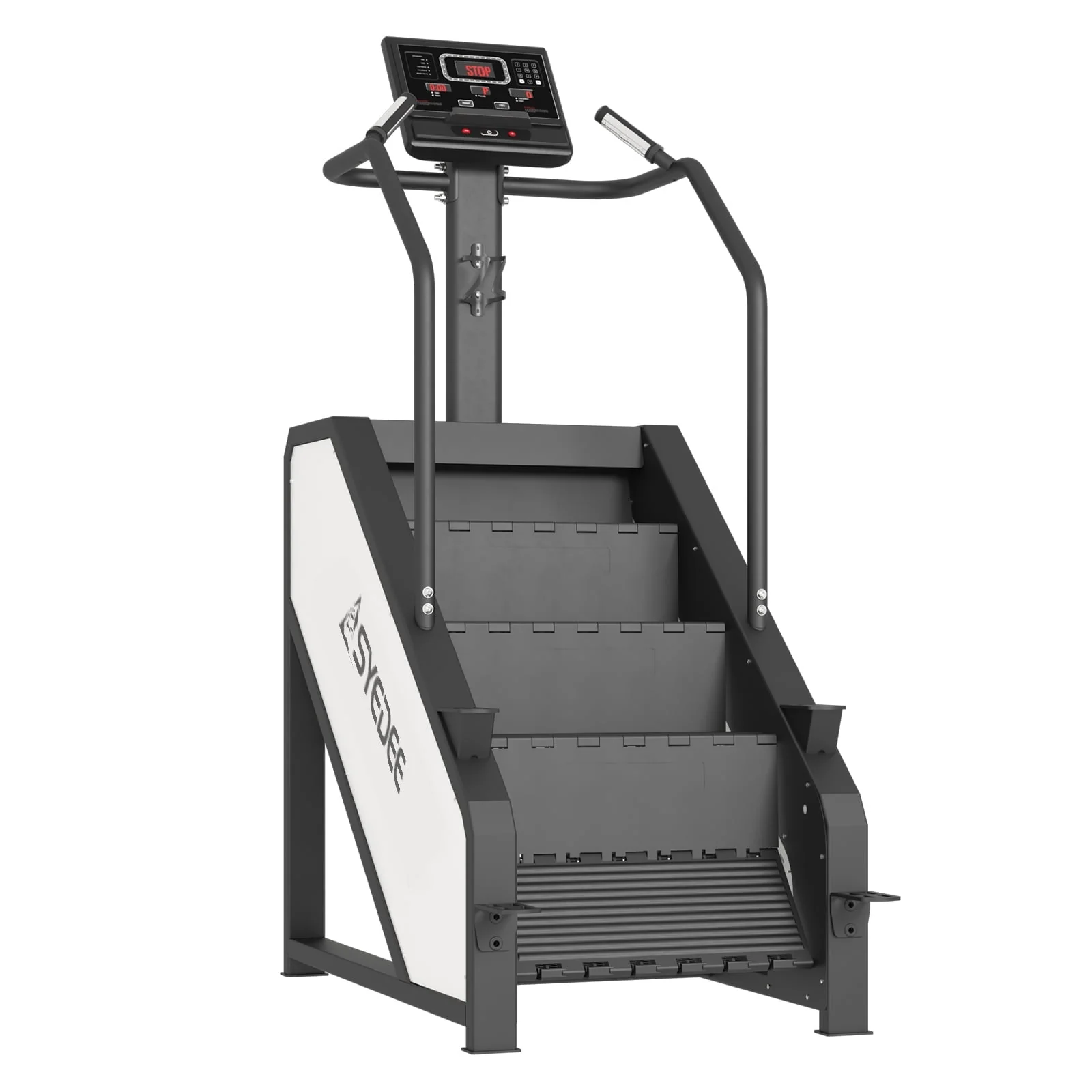 Stairmaster, Syedee Stair Stepper with LED Screen, Stepmill Exercise Machine with 12 Workout Programs, 441 lb Step Machine, 24 - 164 Steps/Minute(White)