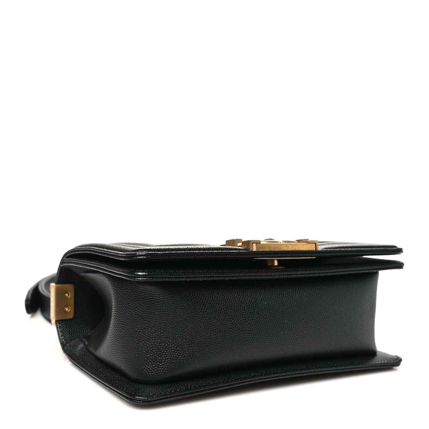 Caviar Quilted Small Boy Flap Black