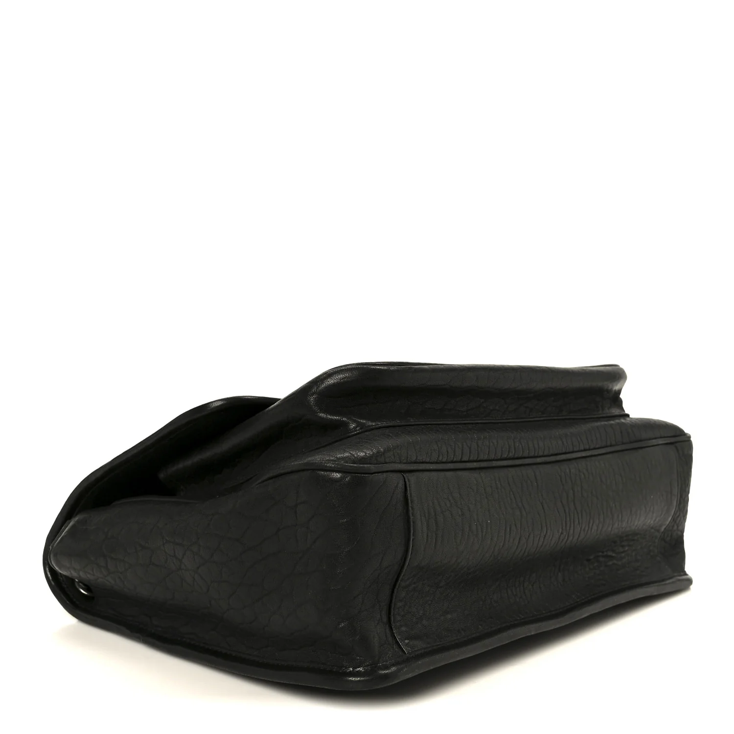Grained Lambskin Monogram Large Niki Chain Satchel Black