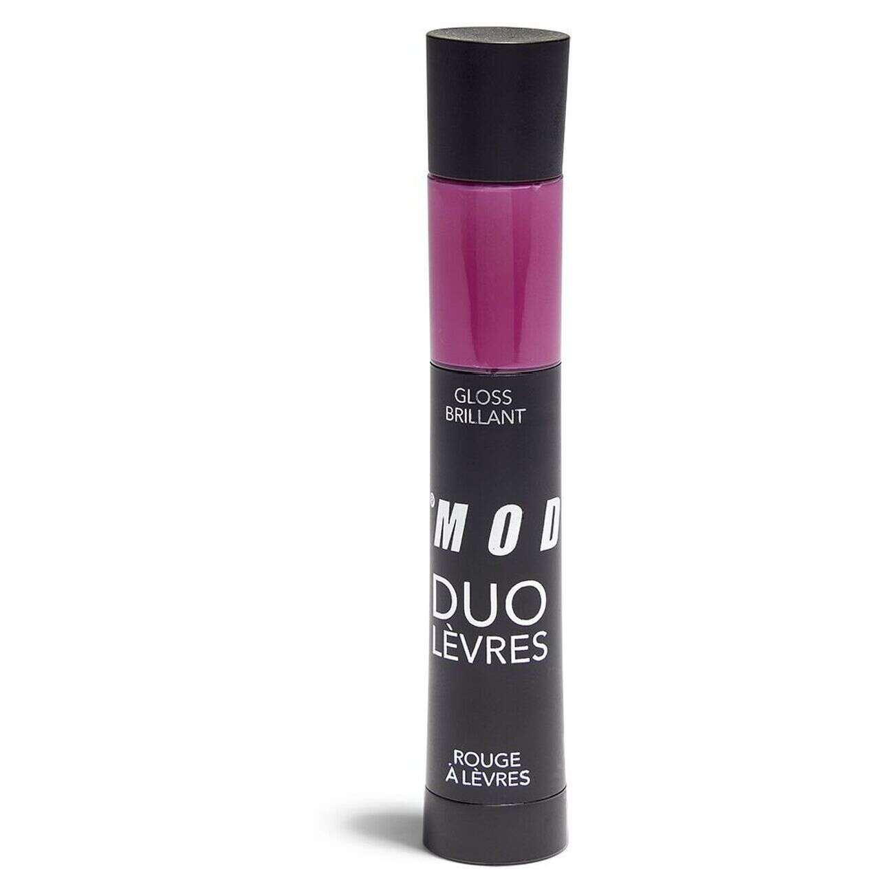 Duo levres gloss et rouge a levres assortie