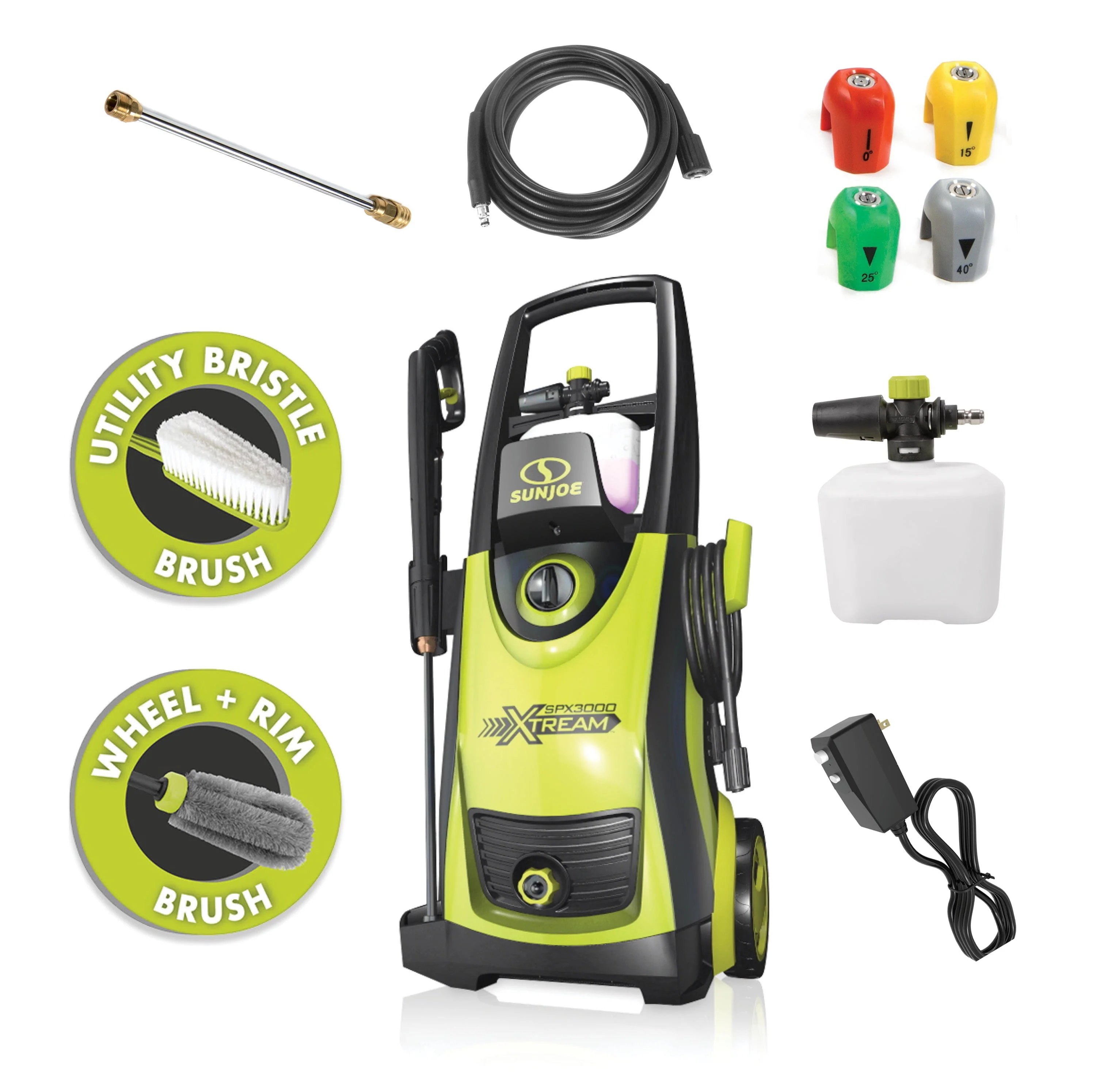 Sun Joe Xtream Clean Electric Pressure Washer, Bonus Accessories, 13 - Amp, Quick - Connect Tips