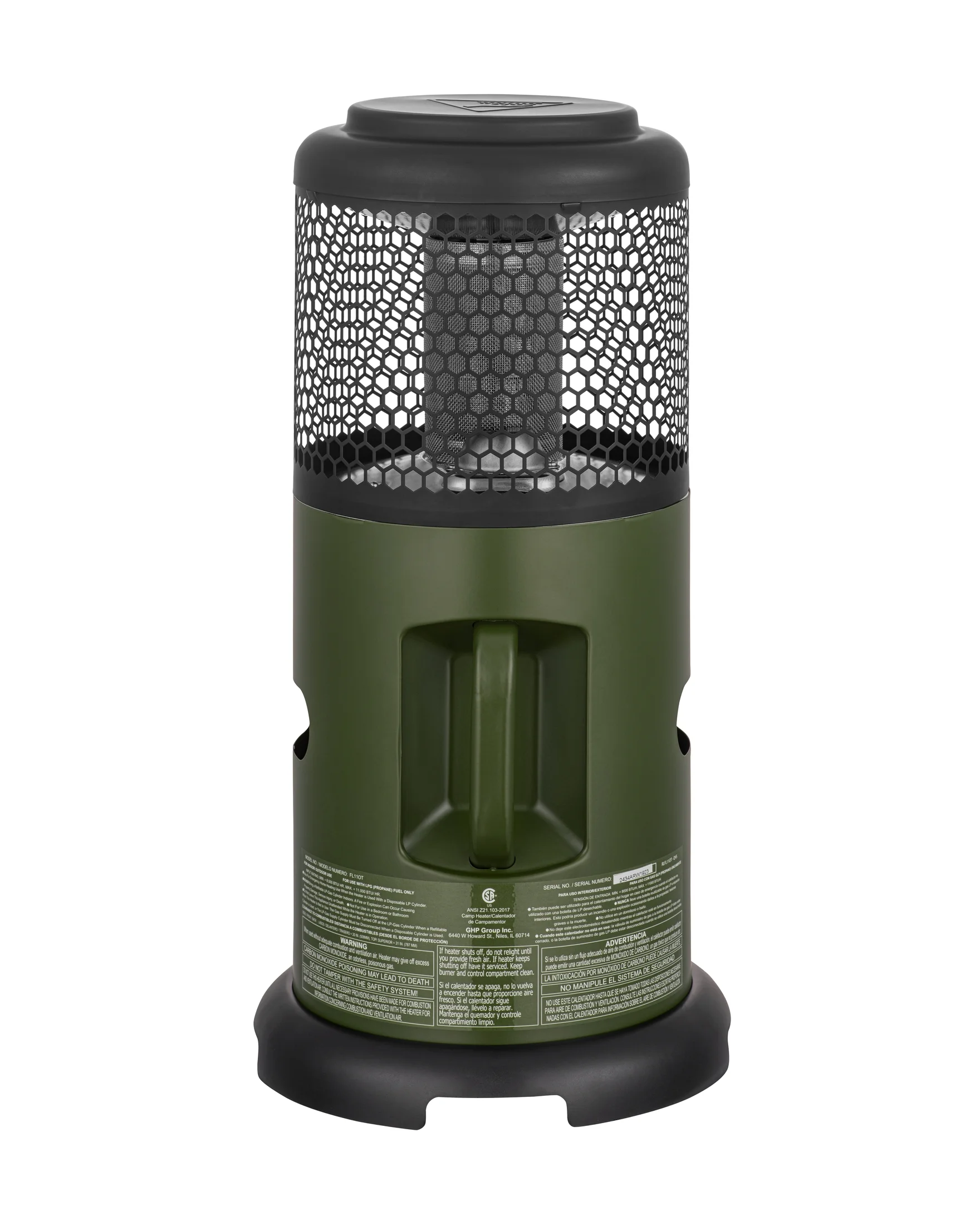 360�� Propane Portable Indoor/Outdoor Heater, Green - Image 7