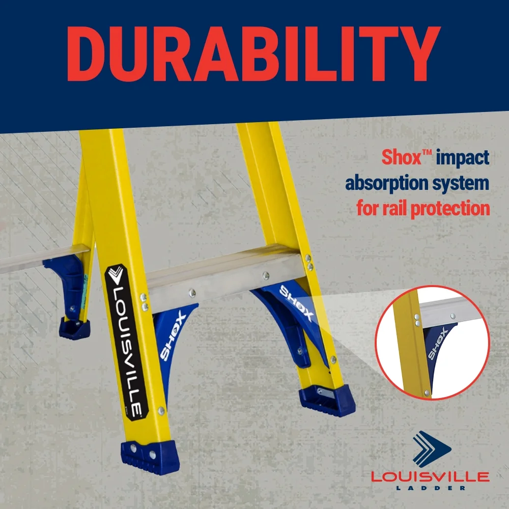 5-Foot Fiberglass Step Ladder, 250-Pound Load Capacity, Type I, FS2005 - Image 3