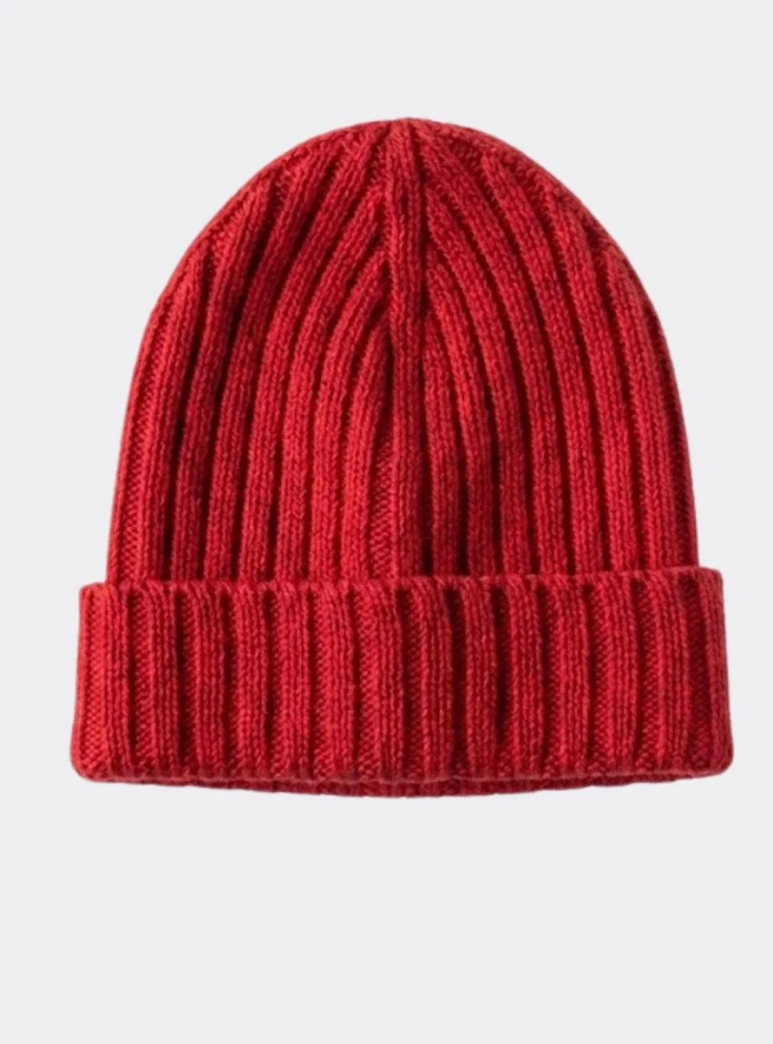 Bonnet en laine - ROUGE INDIEN