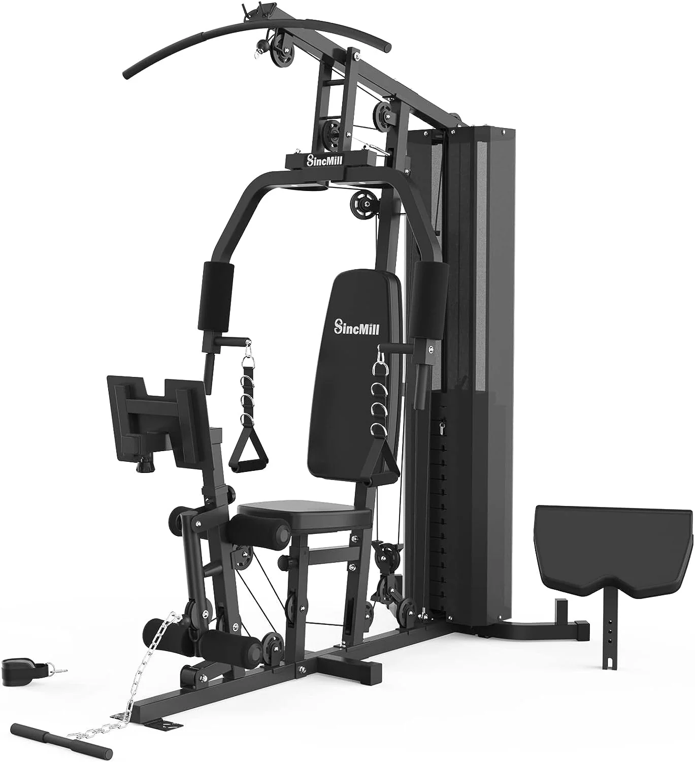 Appareil de musculation multifonctionnel SCM-1148L 148LB pour un entraînement complet du corps à domicile.
